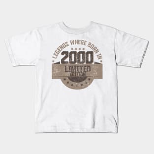 Legends where Born in 2000 Kids T-Shirt